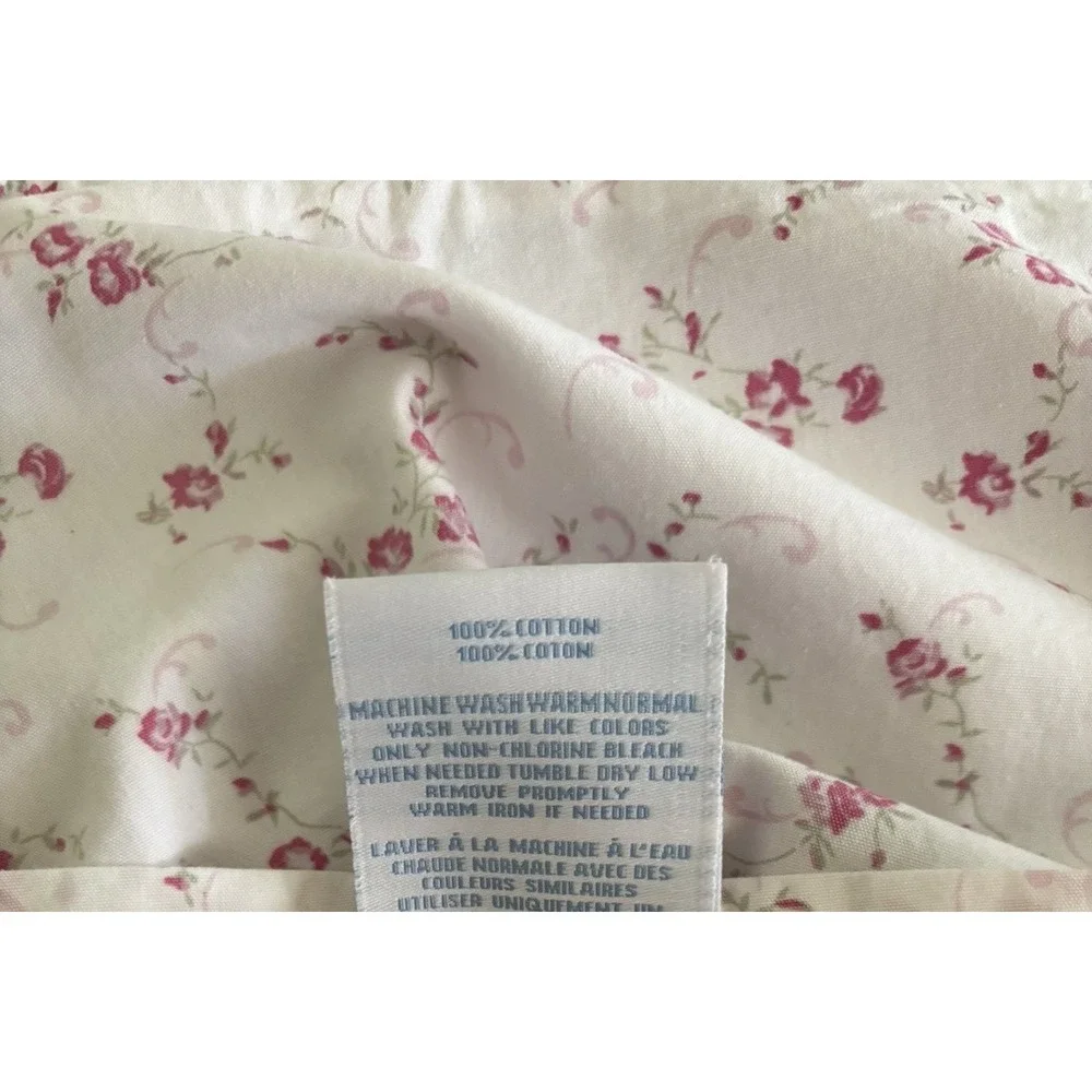 2 Simply Shabby Chic Rachel Ashwell Misty Rose Pillow Shams Standard Ruffle Pair
